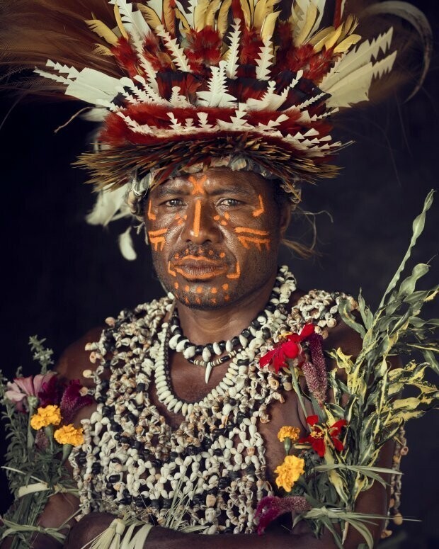 Вождь племени Корафе, Папуа – Новая Гвинея
