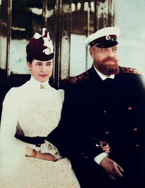 Государь Александр III cо своей супругой - императрицей Марией Федоровной.