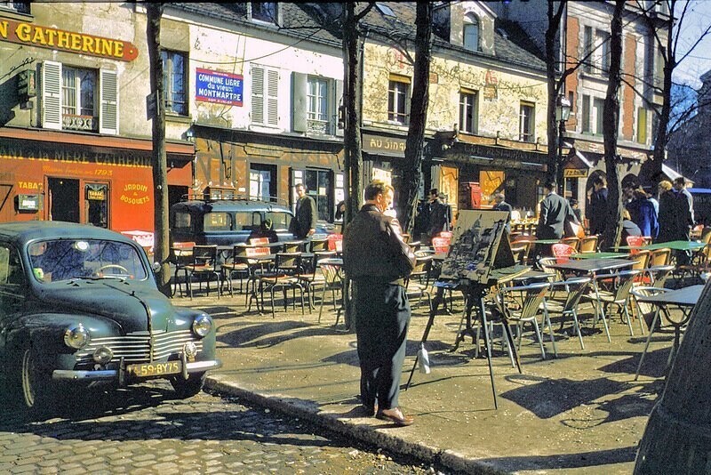 Париж, 50-60 год 20 века. Монмартр. 