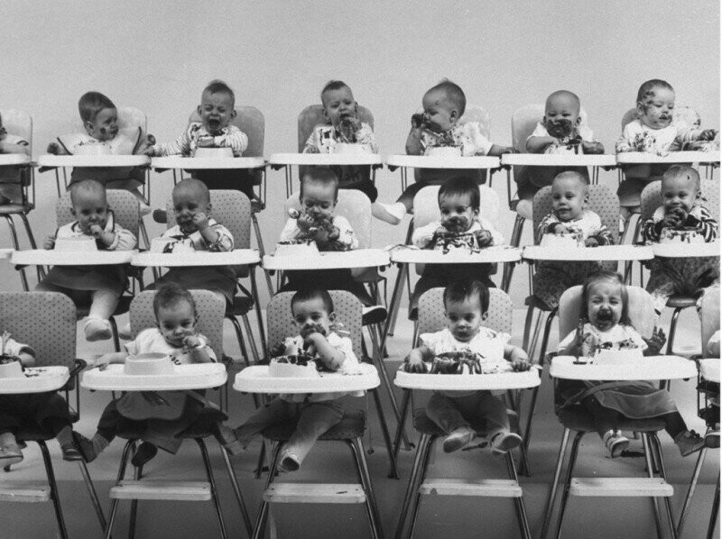 Тестирование нового сливового пудинга на 10 парах близнецов, США, 1963 год.