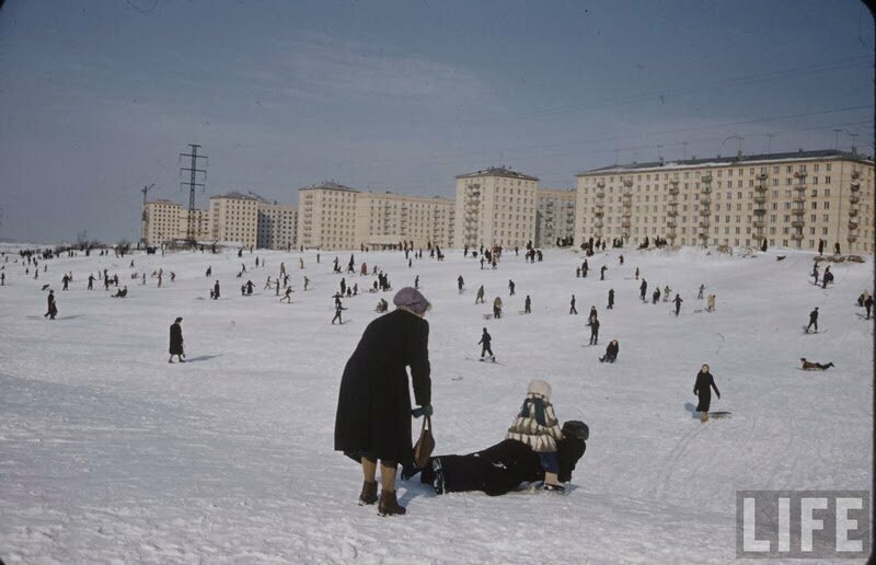 Москва зима 1959 год. Дети