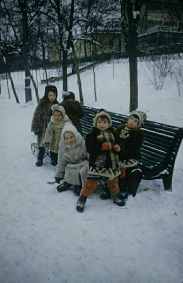 Москва зима 1959 год. Дети