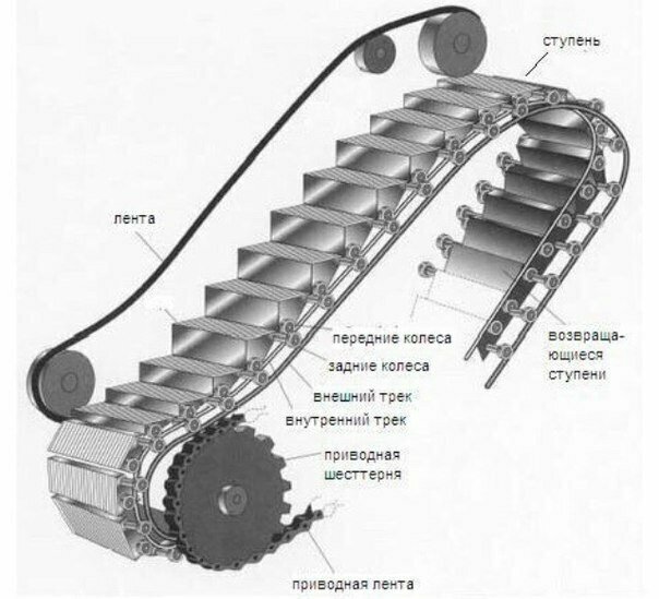 Почему ступеньки эскалатора движутся медленнее чем перила