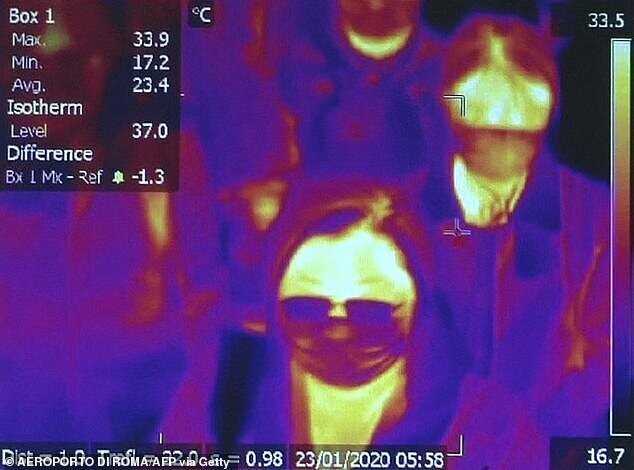 В римском международном аэропорту Фьюмичино установили сканеры температуры тела для пассажиров, прибывающих из Китая