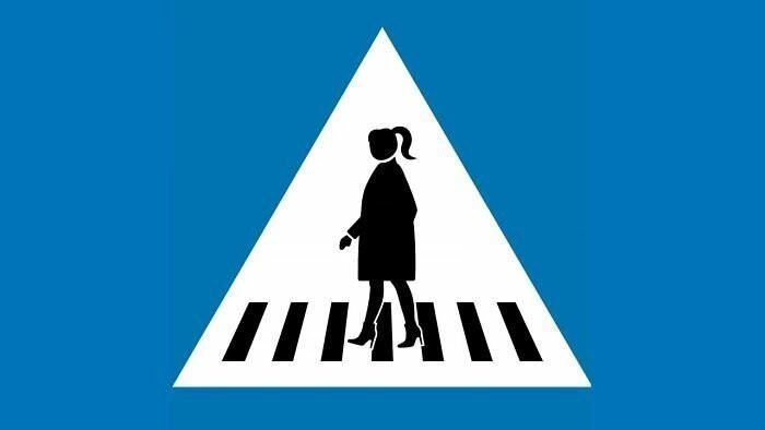 В Женеве пешеходные знаки поделили по половому признаку