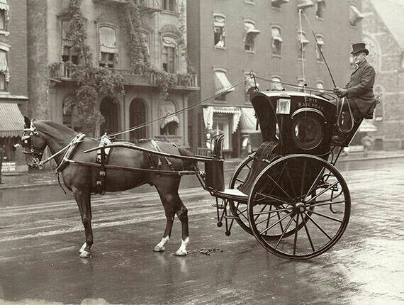 Нью-Йоркское такси, 1905 год.