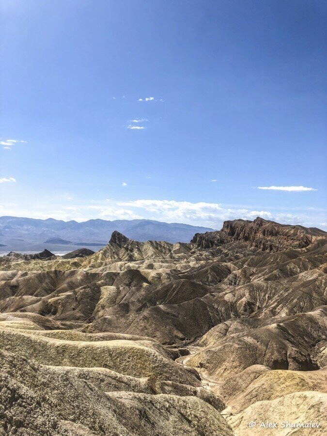 Zabriskie point - легкая возможность посмотреть на Долину Смерти