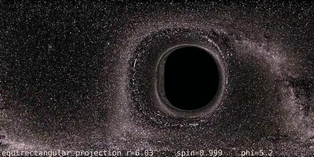 Черная дыра в оптическом спектре 