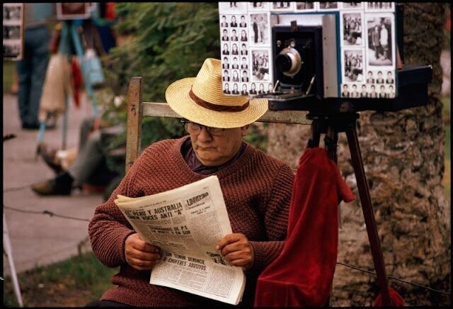 Лима. Уличный фотограф, Перу, 1974