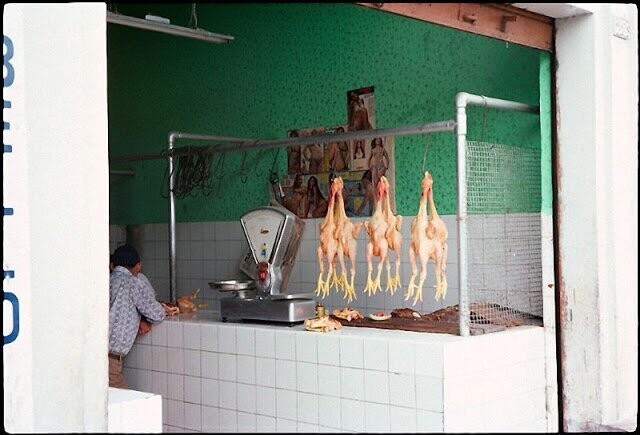 Лима. Мясной магазин, Перу, 1974