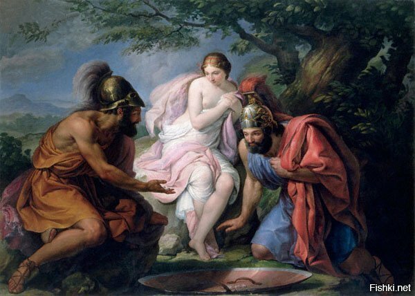 Тесей и Пирифой , бросающие жребий на женитьбу на Елену 