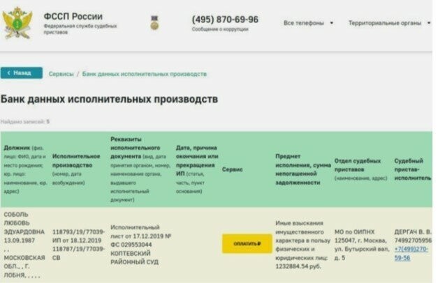Соболь громко кричит, да тихо выплачивает свои штрафы