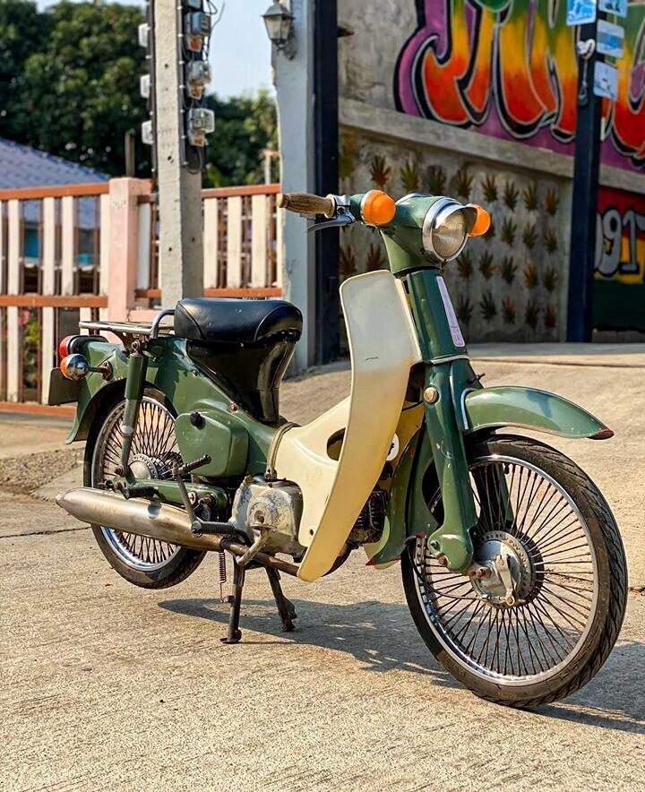 Мопед Honda Cub 1971 года — один из самых популярных олдтаймеров в Азии