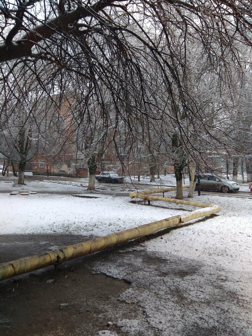 В Таганроге первый снег