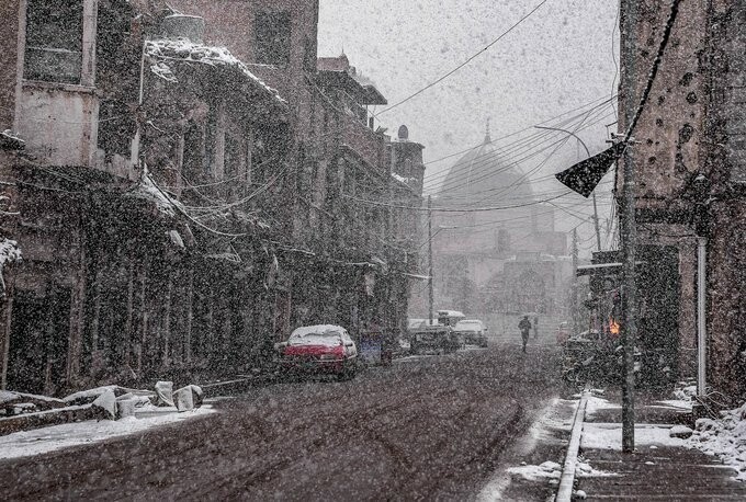В Багдаде впервые за 12 лет выпал снег