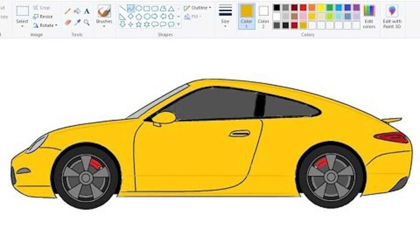 Этот парень рисует автомобили в Microsoft Paint, и они выглядят довольно не...