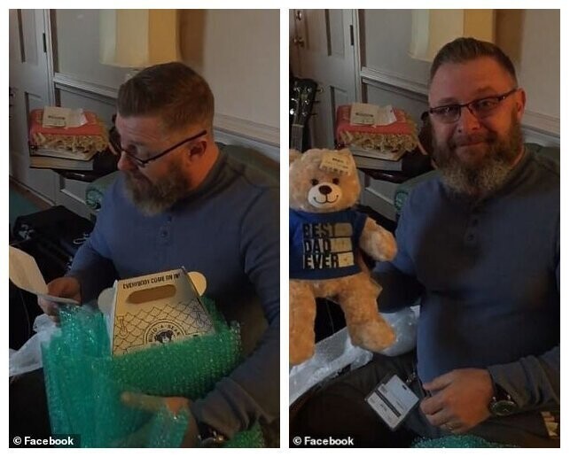 Мужчине подарили игрушечного медвежонка со звуком сердцебиения его погибшего сына
