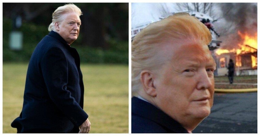 Дональд трамп фото в молодости до и после пластики