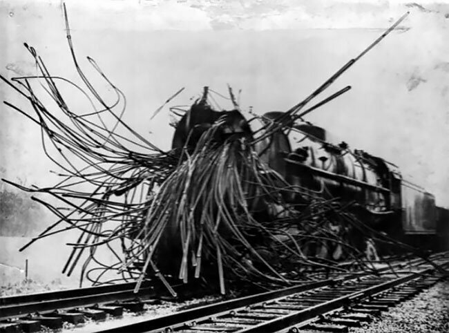 Ретро-фотографии: как взрывались паровозные котлы