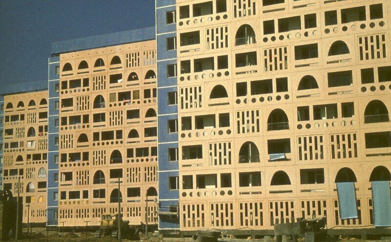Новые жилые дома с "восточным акцентом" в Ташкенте, Frank Baumgart, 1969