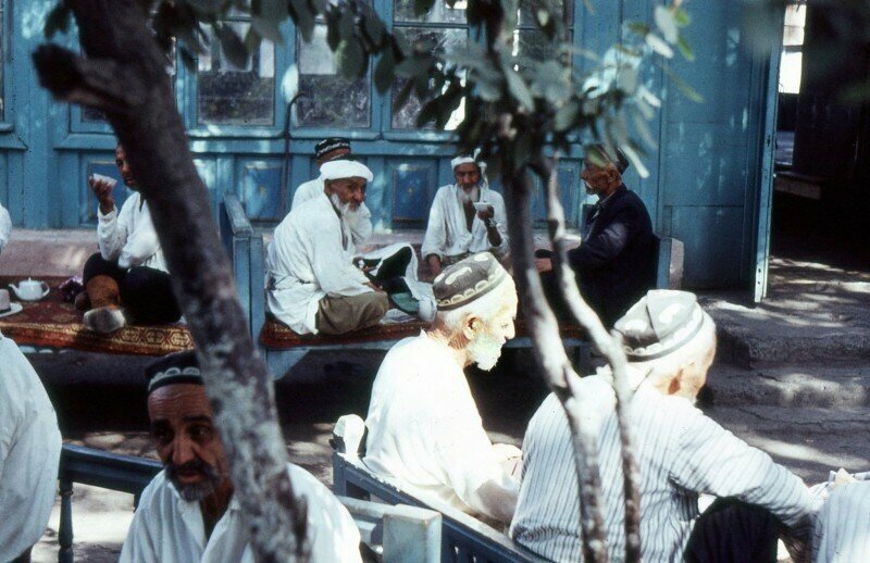 Чайхана в Анджижане. Frank Baumgart, 1969