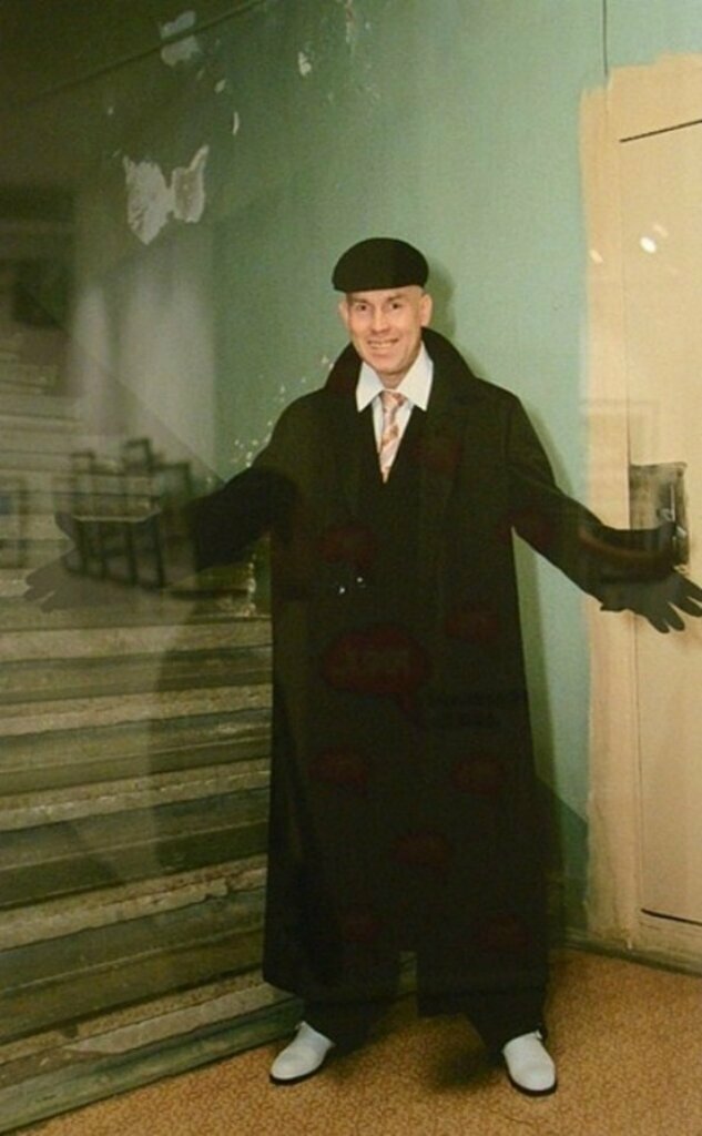 Виктор Сухоруков на съемках фильма Брат-2, 1999 год