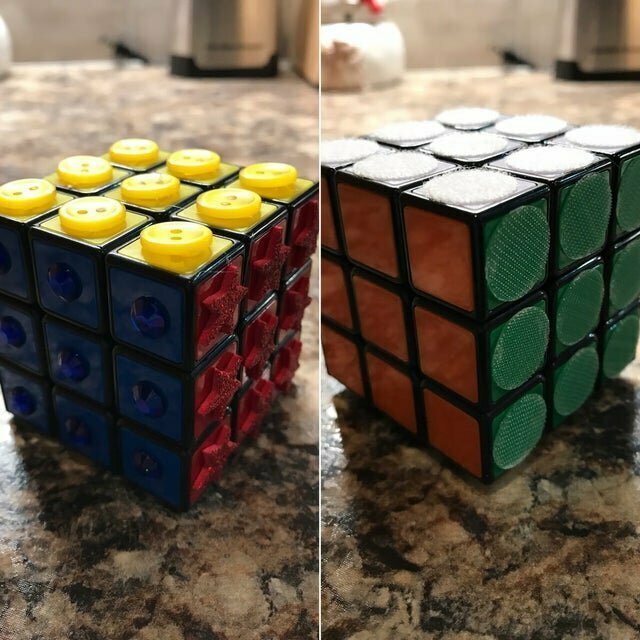 17. Кубик Рубика для слепых
