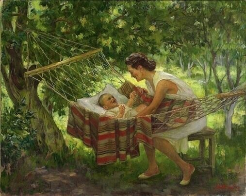 7. А. Любимов — «Материнство» (1950)