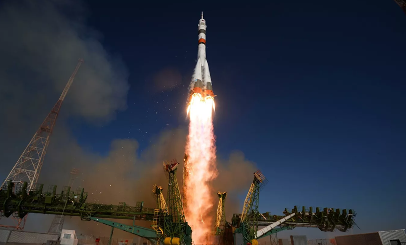 Кадры пуска ракеты-носителя «Союз-2» с космическим аппаратом «Меридиан-М»