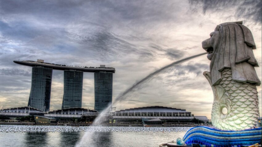 Рыбо-лев - символ Сингапура