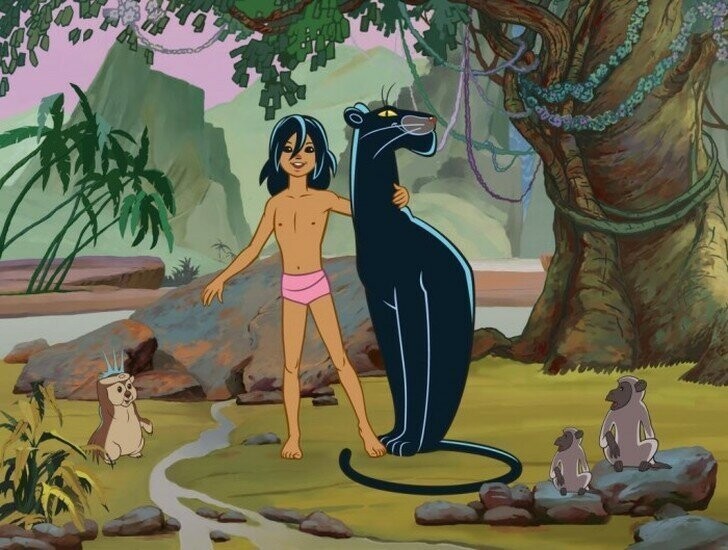 Кадр из мультфильма «Маугли», 1973