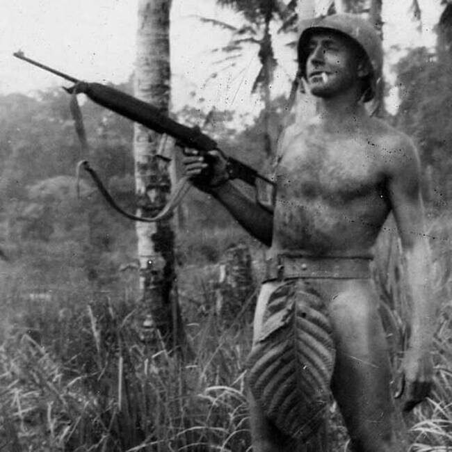 Морской пехотинец США на островах в Тихом Океане, 1941 – 1945 год. 