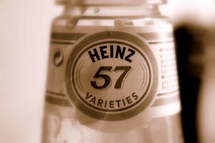 2. Почему кетчуп Хайнц имеет название «57 видов», хотя компания производит тысячи различных продуктов?