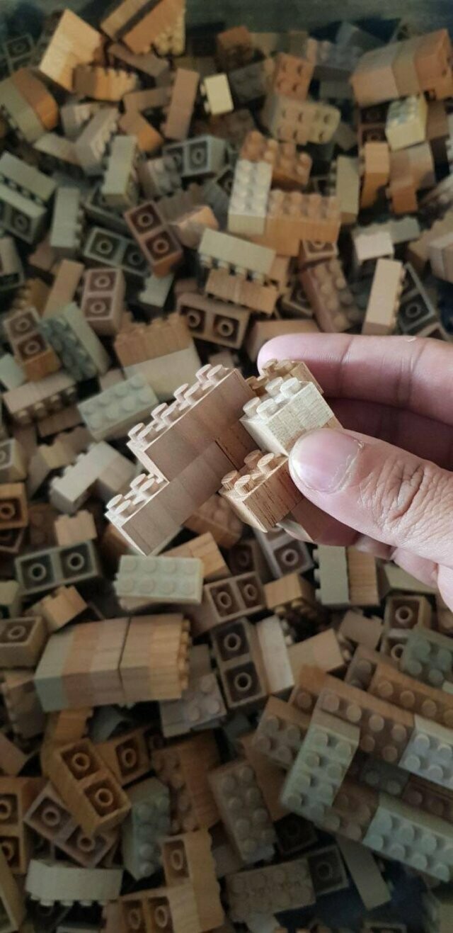 Деревянные детали LEGO