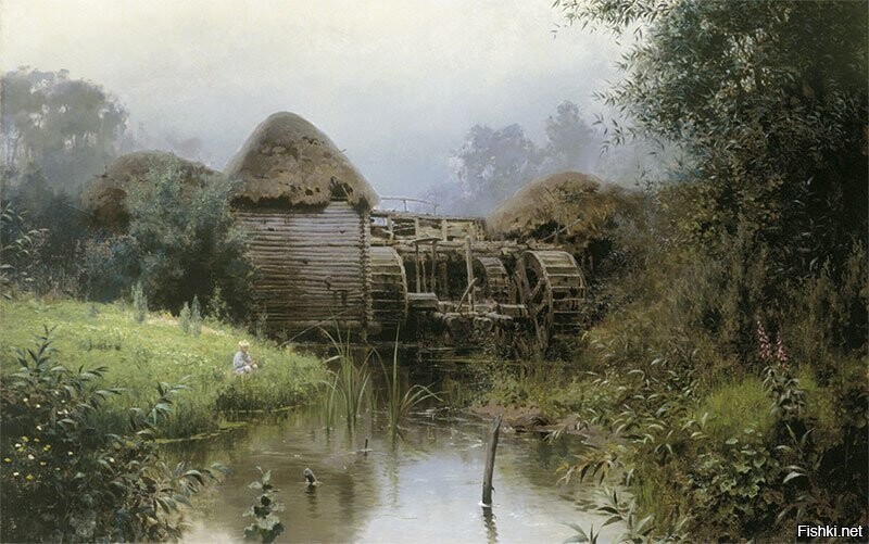 Василий Поленов -  Старая мельница, 1880