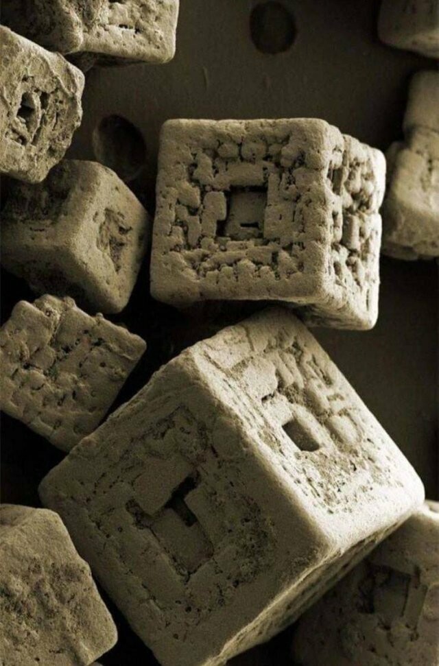 Соль под электронным микроскопом