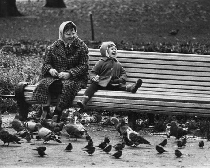 Бабушка и внучка, 1965 — 1970 год, г. Ленинград