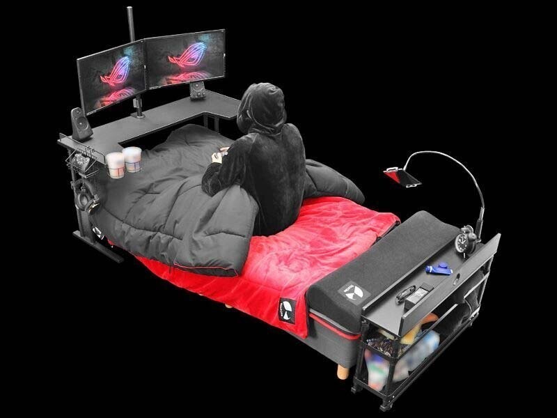 В Японии создали кровать для геймеров