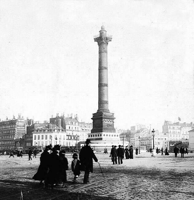 Площадь Бастилии. Париж, Франция. 1898