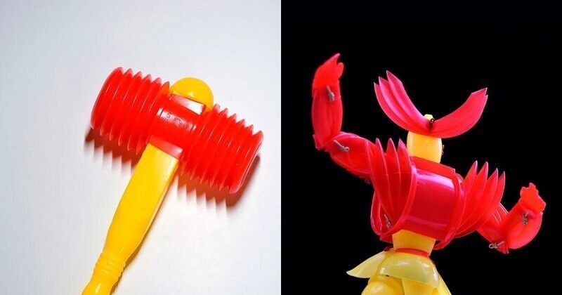 Японский художник делает из игрушек супергероев