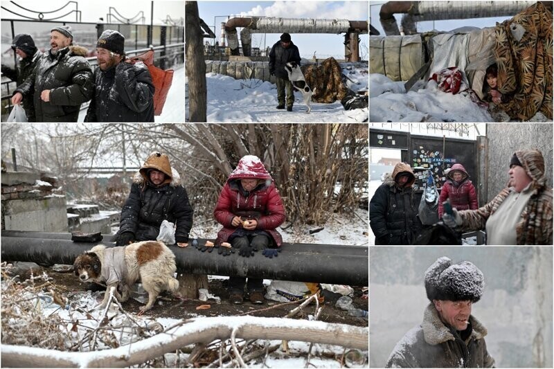 Как бездомные выживают зимой в Сибири