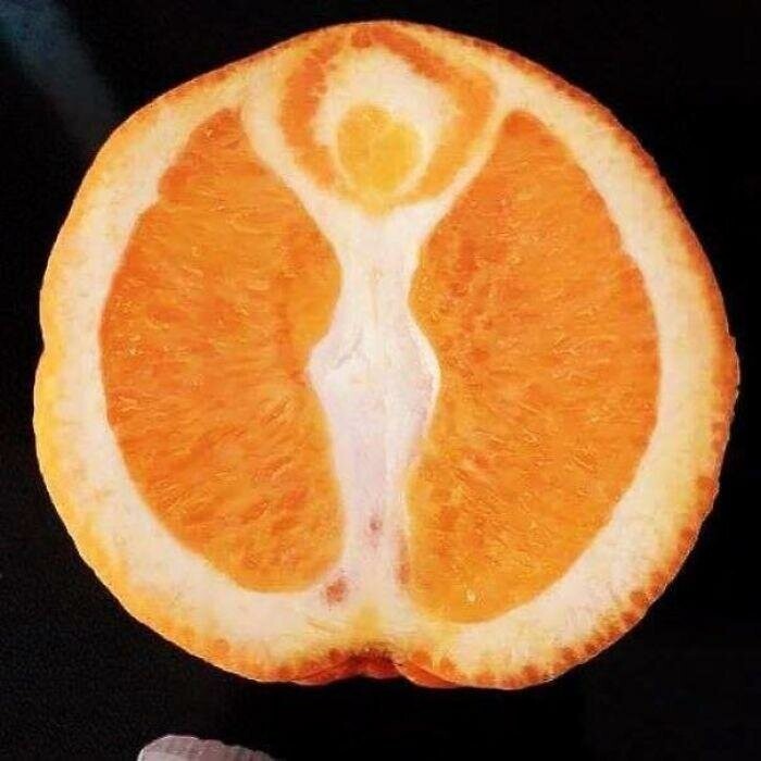 Похоже, в этом апельсине есть богиня