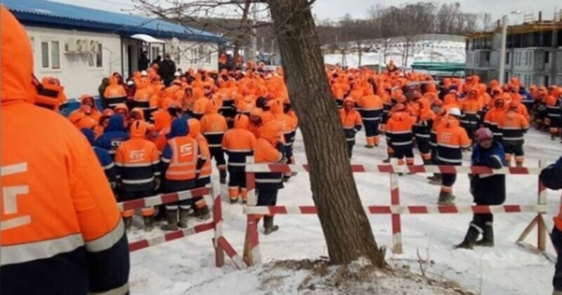 Вахтовики устроили стихийную забастовку во Владивостоке