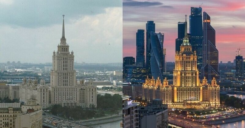 Москва 23 года назад и сейчас