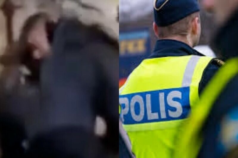 Три шведки задержали и скрутили мигранта-воришку