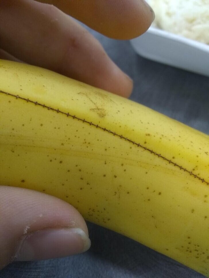 Какой то «шов» на банане