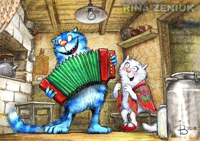 Коты минской художницы Ирины Зенюк. Ассорти 2 часть