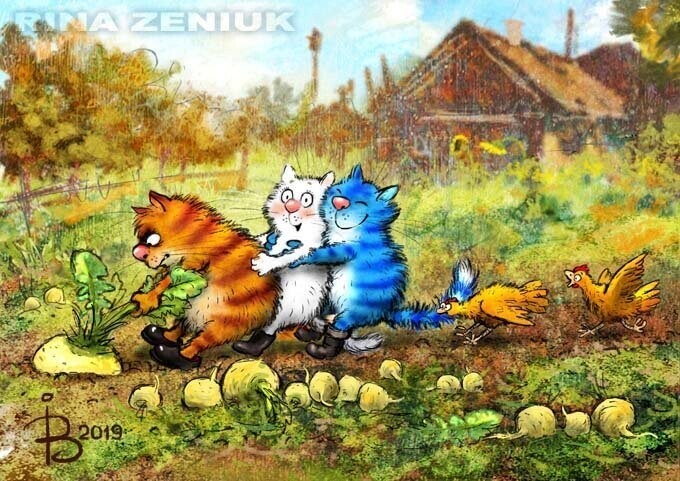 Коты минской художницы Ирины Зенюк. Ассорти. 3 часть