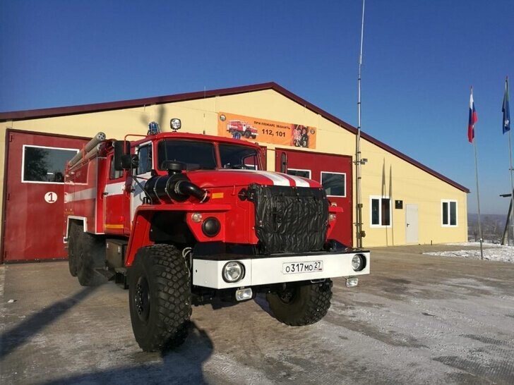 Новая пожарная часть открылась в поселке Хурмули Солнечного района Хабаровского края