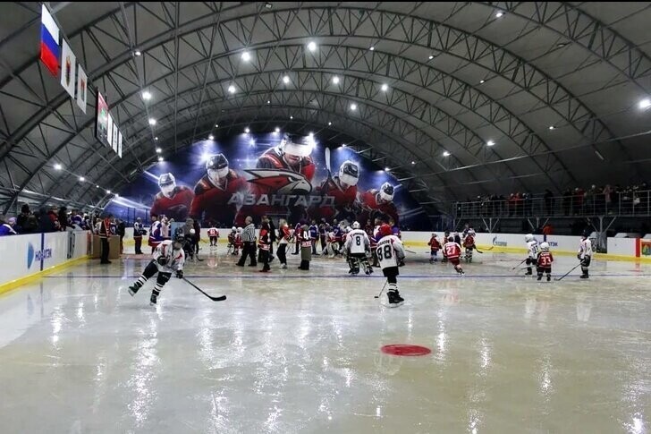 Хоккейную площадку открыли в г. Сегежа Карелии